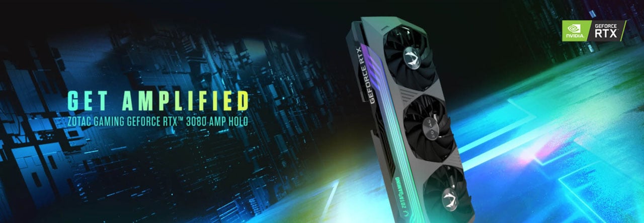 ZOTAC GAMING GeForce RTX 3080 AMP Holo 10GB GDDR6X 320-bit 19 Gbps PCIE 4.0  Gaming Graphics Card, HoloBlack, IceStorm 2.0 Advanced Cooling, SPECTRA 2.0  RGB Lighting, ZT-A30800F-10P - Newegg.com